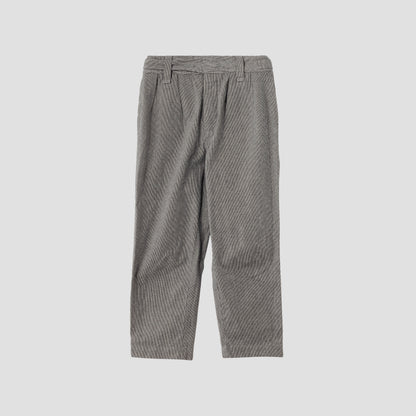 CHEF CHECK COTTON LINEN TROUSERS