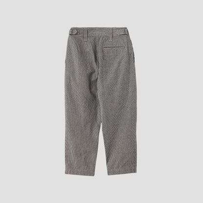 CHEF CHECK COTTON LINEN TROUSERS