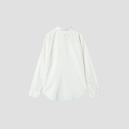 STRIPE FINE COTTON SILKG SHIRT