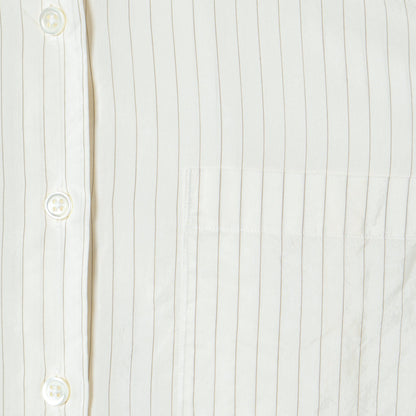 STRIPE FINE COTTON SILKG SHIRT