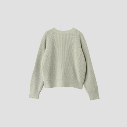 WOOL CASHMERE SILK V NECK JUMP KNIT
