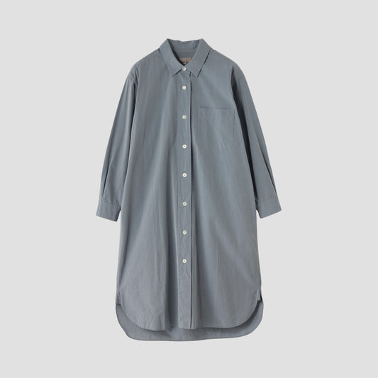 YARN DYED COTTON POPLIN DRESS