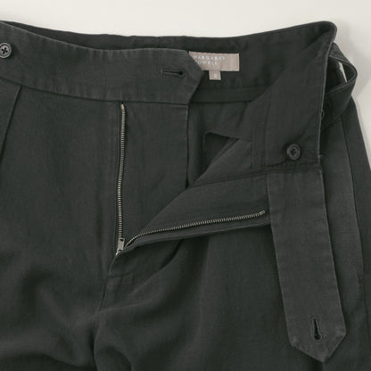 HIGH TWIST COTTON LINEN TROUSERS