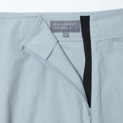 MELANGE COTTON POPLIN SKIRT