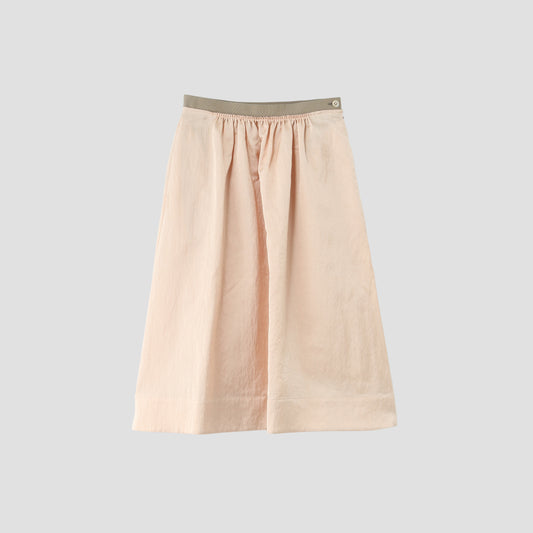 CRUSHED VISCOSE COTTON SKIRT