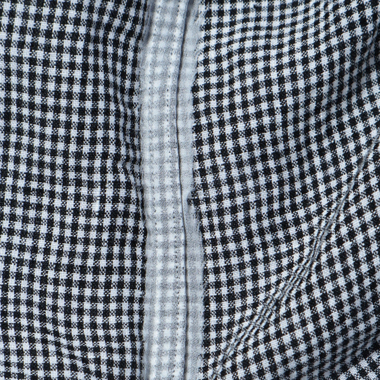 BLACK&WHITE SHIRTING LINEN DRESS
