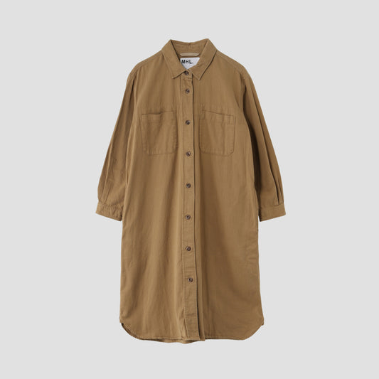 LIGHT COTTON TWILL DRESS