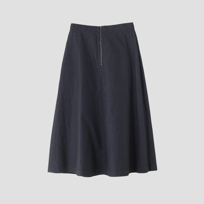 HIGH TWIST COTTON LINEN SKIRT