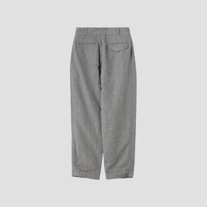 PRINCE OF WALES LINEN TROUSERS