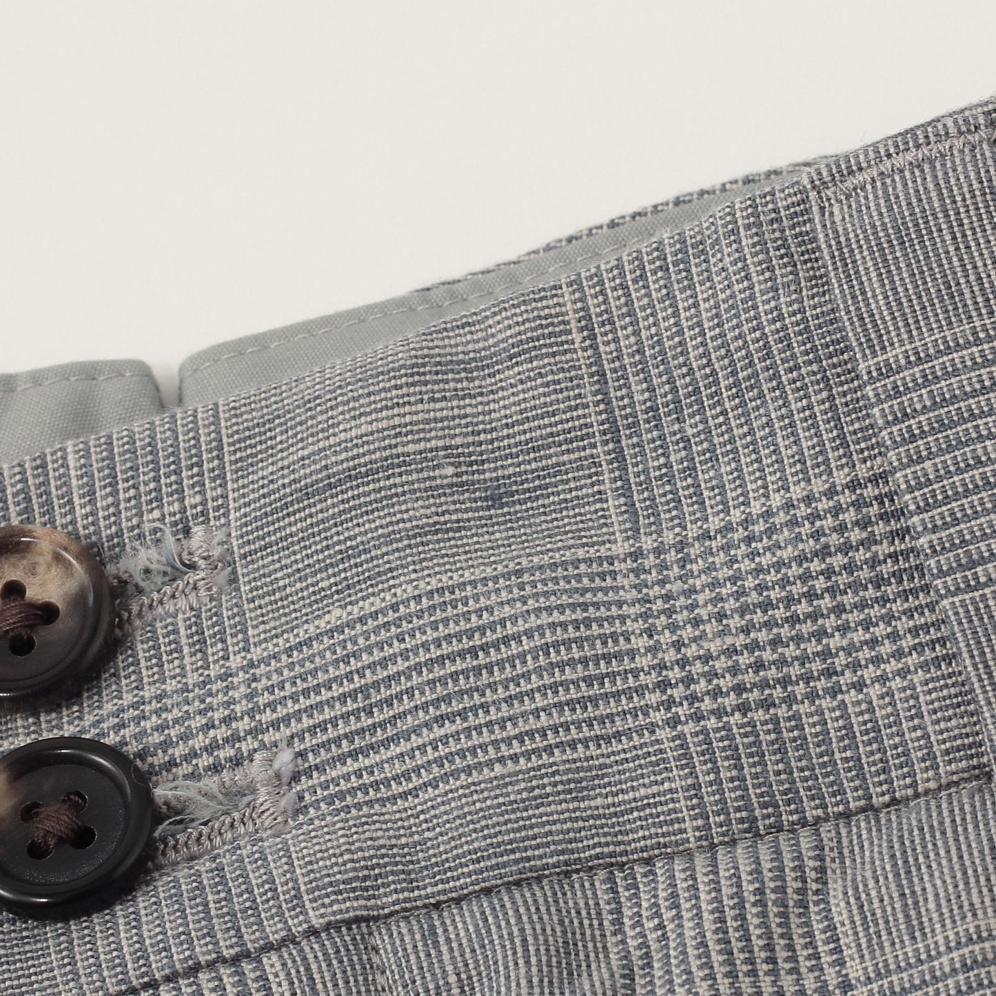 PRINCE OF WALES LINEN TROUSERS