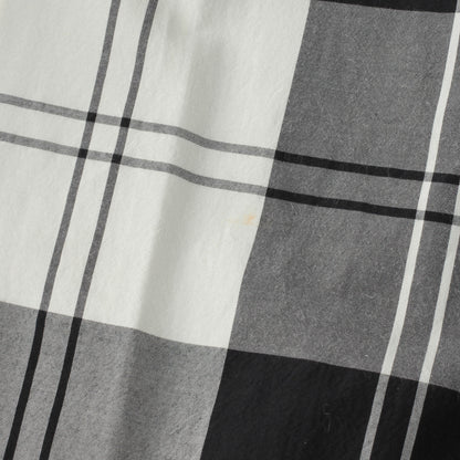 MONO CHECK SILK COTTON SKIRT