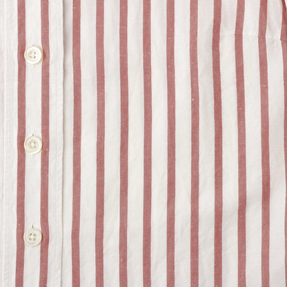 BOLD STRIPE COTTON LINEN SHIRT