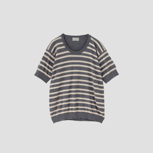 STRIPE T-SHIRT KNIT