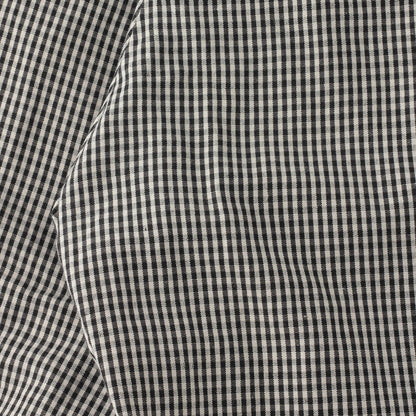 COTTON LINEN GINGHAM TROUSERS