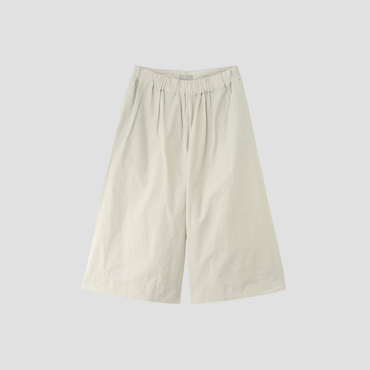 WASHED COTTON POPLIN TROUSERS