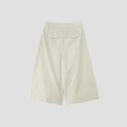 WASHED COTTON POPLIN TROUSERS