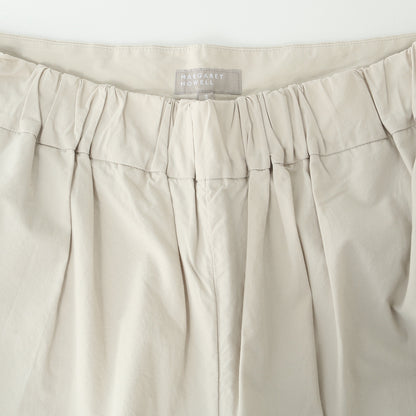 WASHED COTTON POPLIN TROUSERS