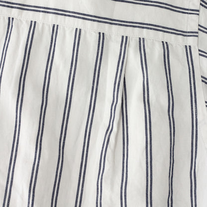 COTTON LINEN TWIN STRIPE SHIRT