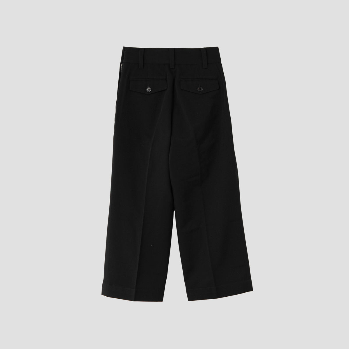WOOL COTTON SERGE TROUSERS