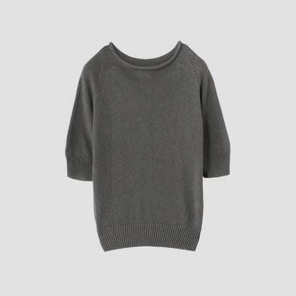 CAST OFF ROLL NECK KNIT