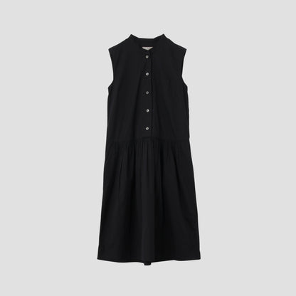 COTTON SILK POPLIN DRESS