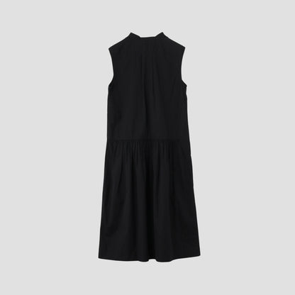 COTTON SILK POPLIN DRESS