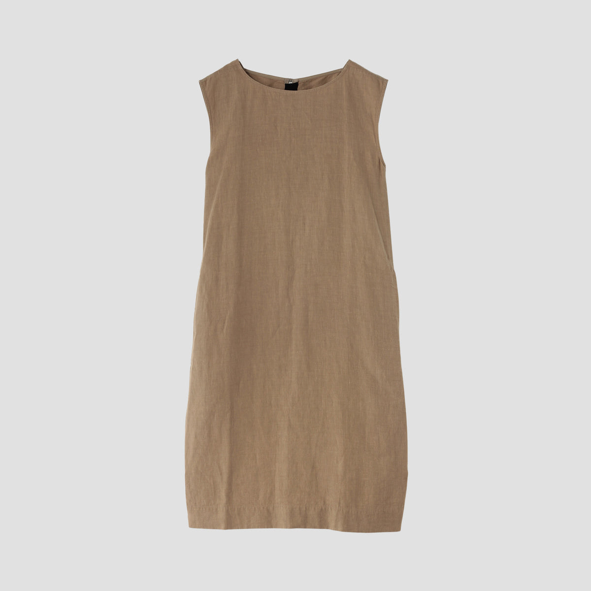 HIGH DENSE LINEN POPLIN DRESS