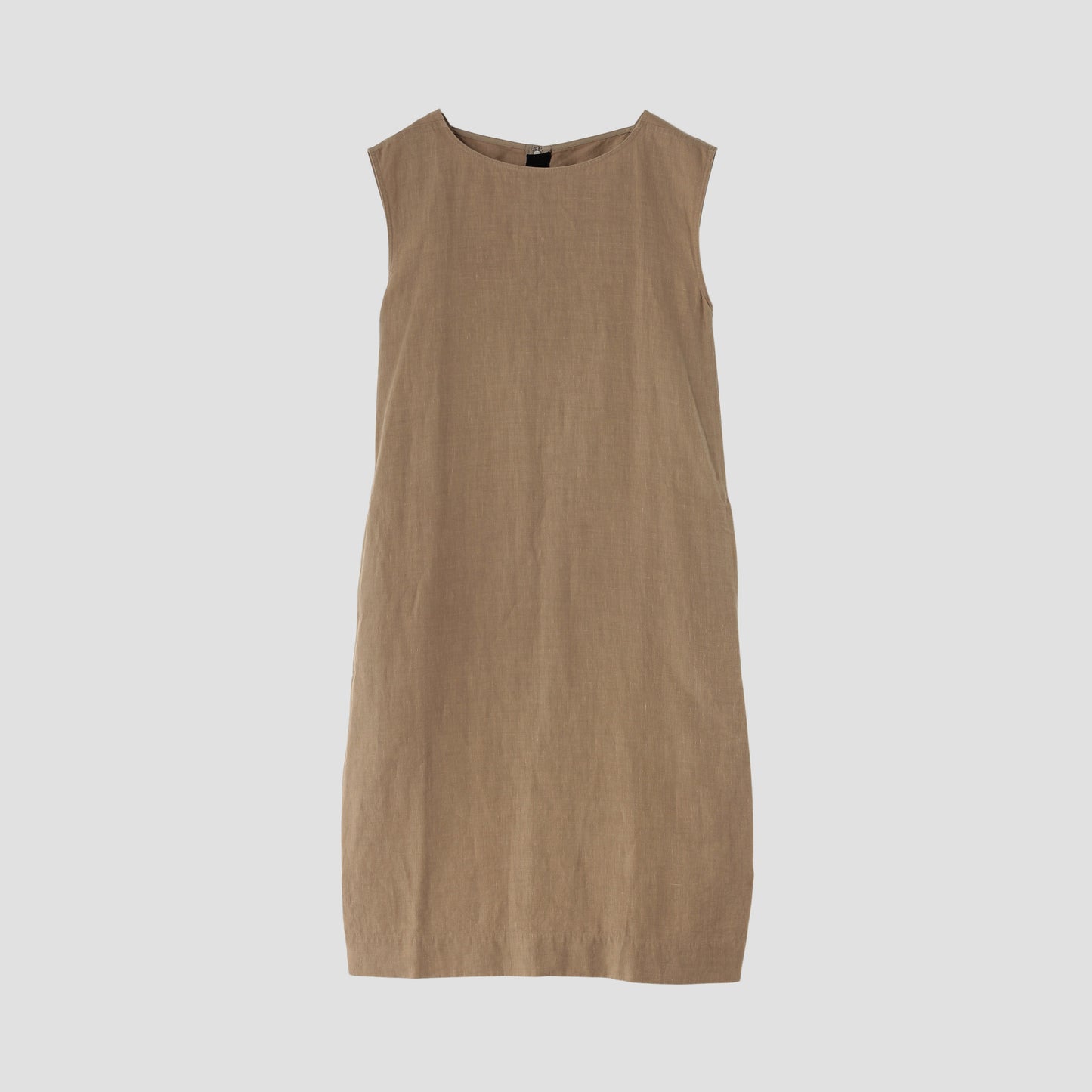 HIGH DENSE LINEN POPLIN DRESS