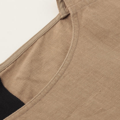 HIGH DENSE LINEN POPLIN DRESS