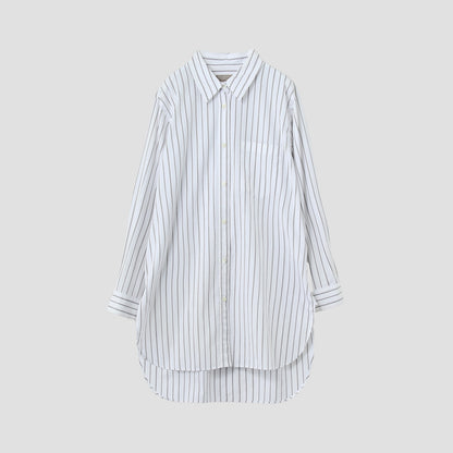 TRIPLE STRIPE COTTON POPLIN SHIRT