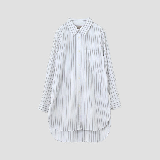 TRIPLE STRIPE COTTON POPLIN SHIRT
