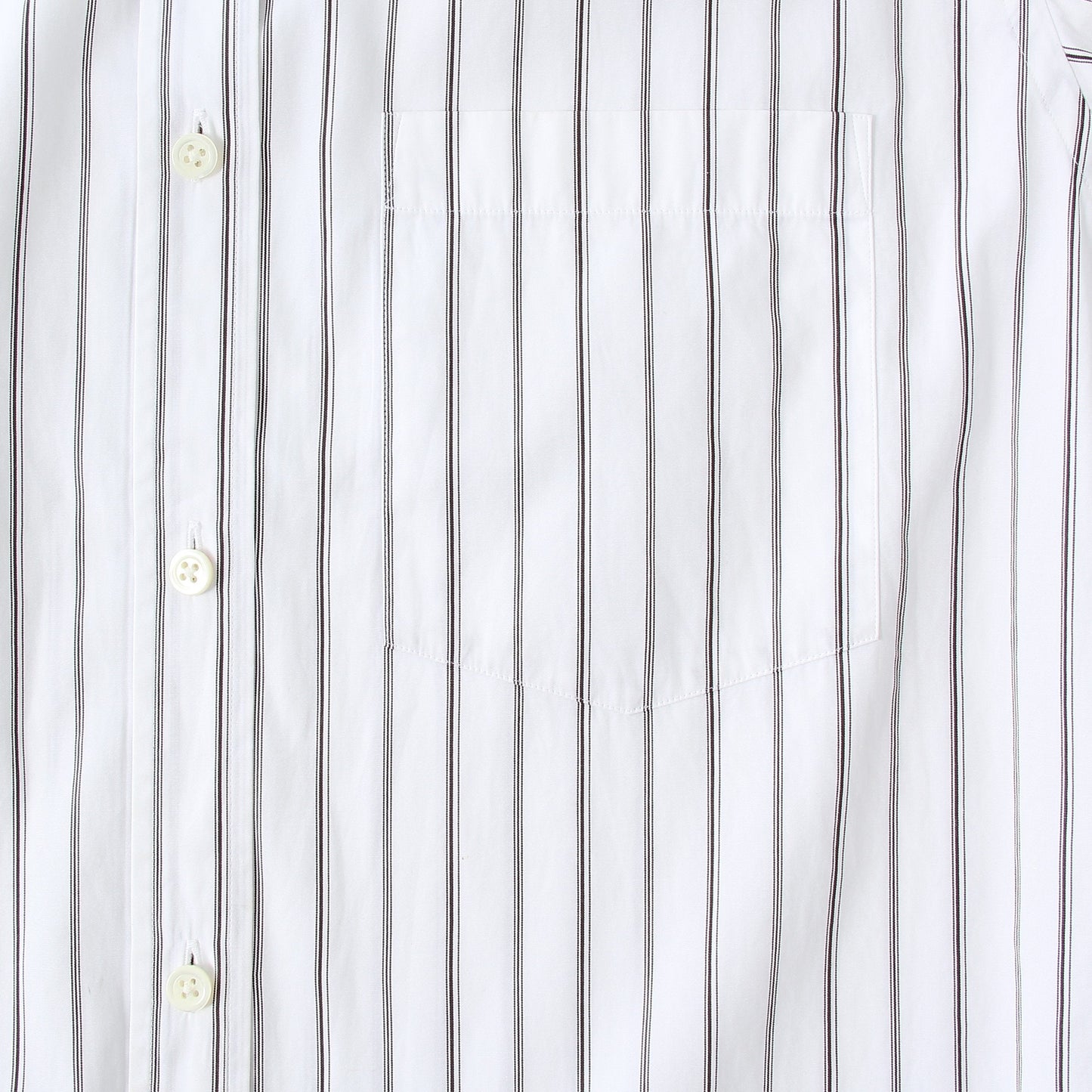 TRIPLE STRIPE COTTON POPLIN SHIRT