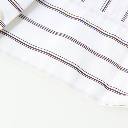 TRIPLE STRIPE COTTON POPLIN SHIRT
