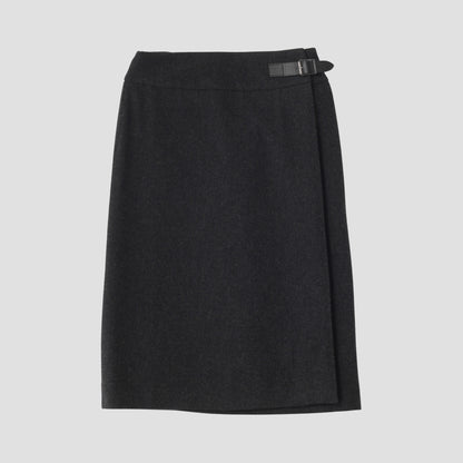 WOOLEN TWILL SKIRT