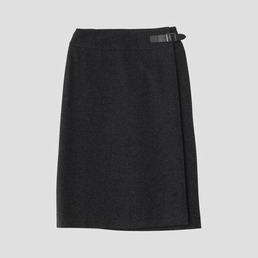 WOOLEN TWILL SKIRT