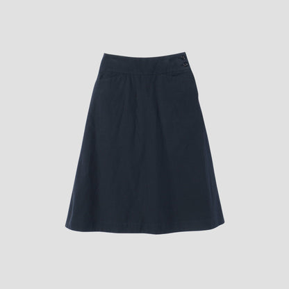 COTTON LINEN OXFORD SKIRT
