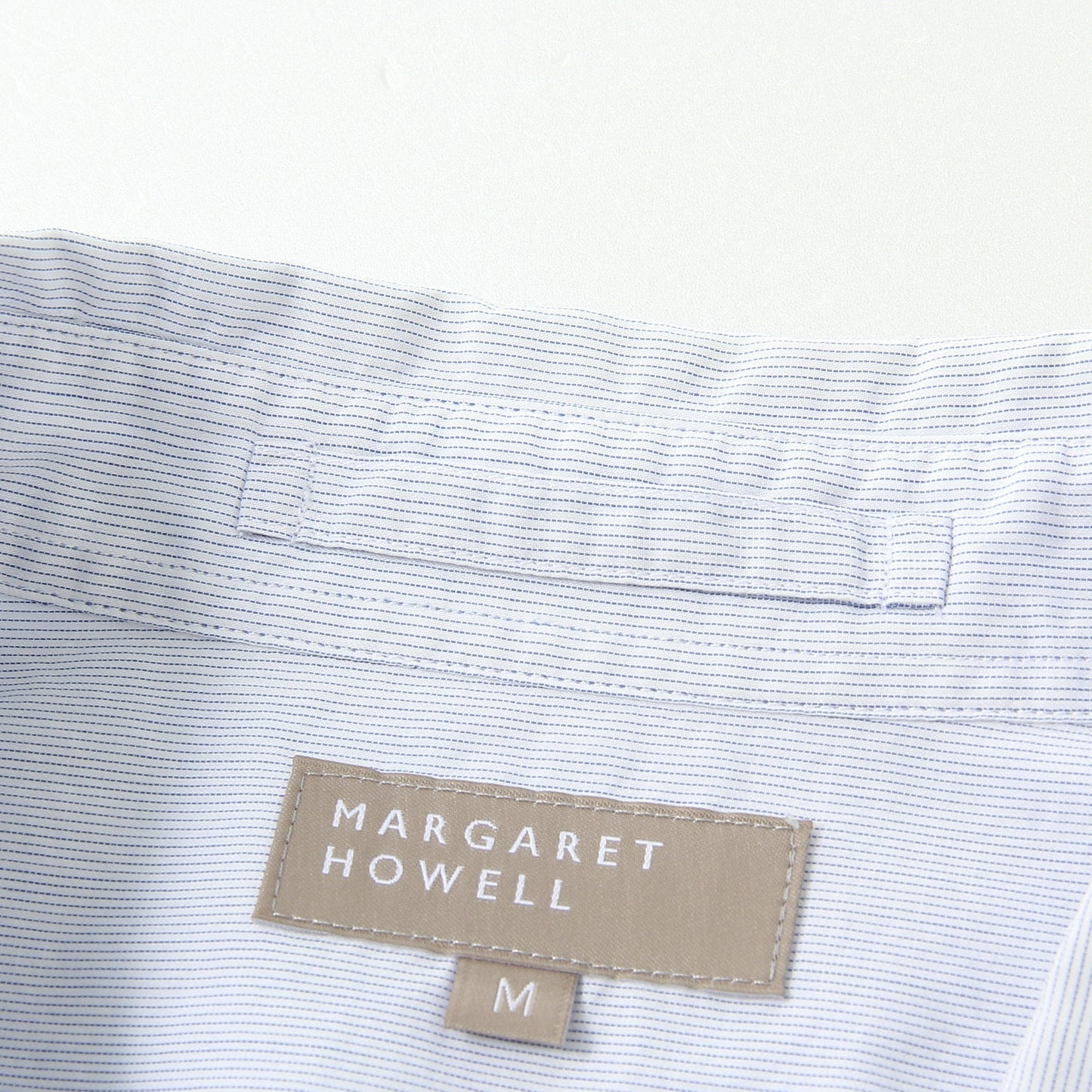 FINE STRIPE COTTON TWILL SHIRT
