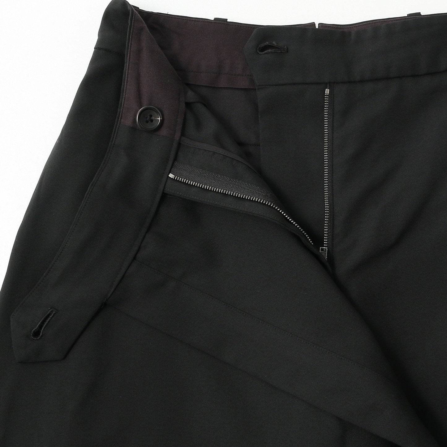 FINE WOOL POPLIN TROUSERS