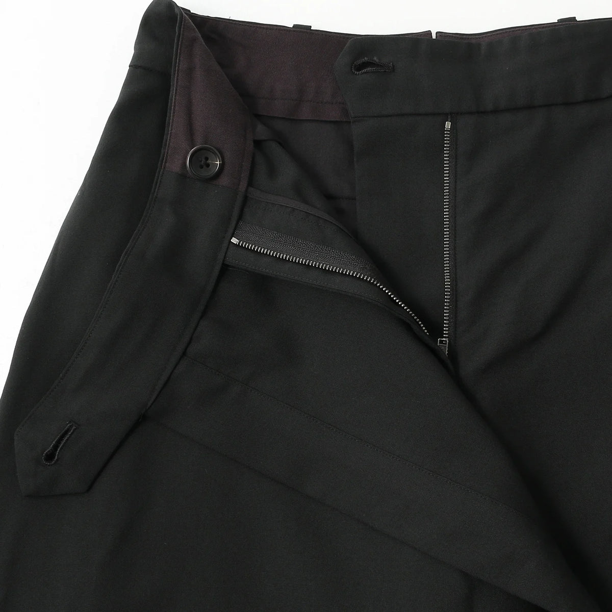 FINE WOOL POPLIN TROUSERS