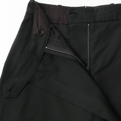 FINE WOOL POPLIN TROUSERS