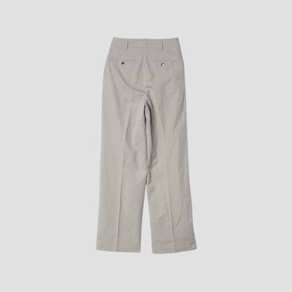 COTTON LINEN OXFORD TROUSERS