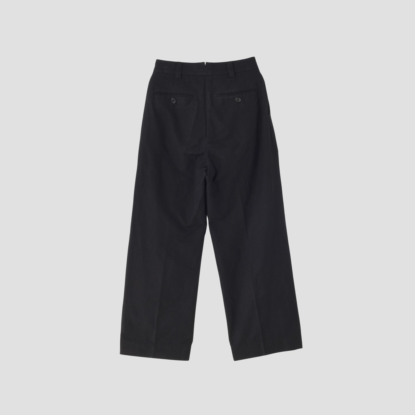 COTTON LINEN OXFORD TROUSERS