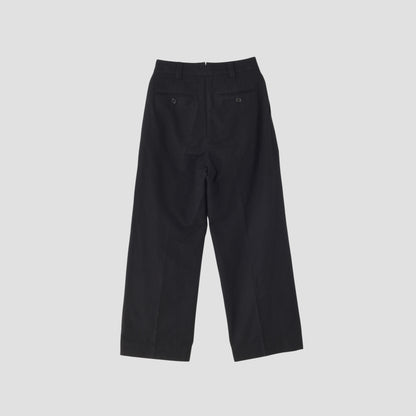 COTTON LINEN OXFORD TROUSERS