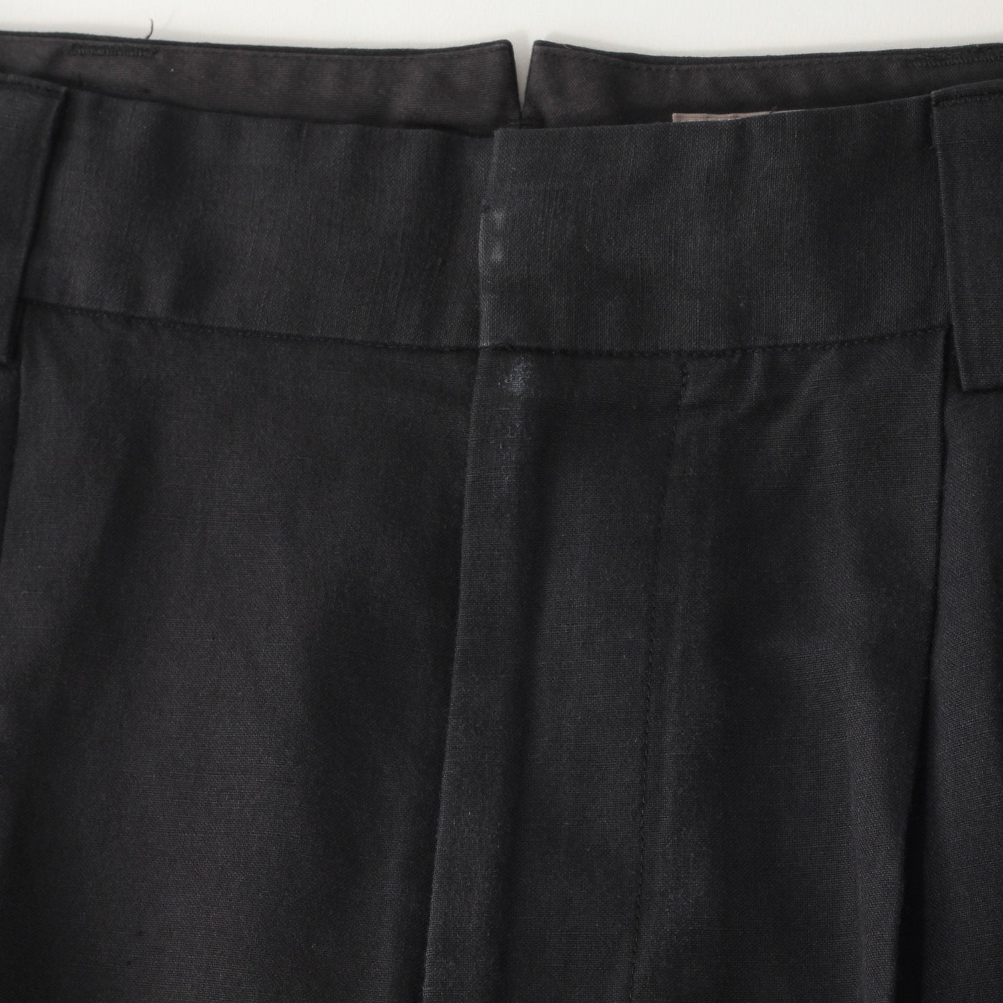 COTTON LINEN OXFORD TROUSERS