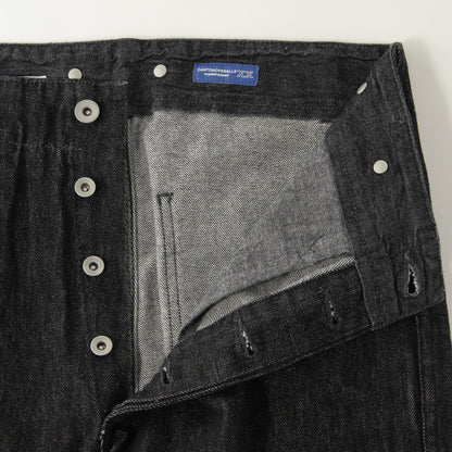 CANTON BLACK DENIM TROUSERS