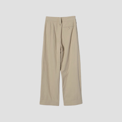 HIGH TWIST COTTON LINEN TROUSERS
