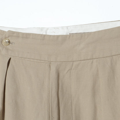 HIGH TWIST COTTON LINEN TROUSERS
