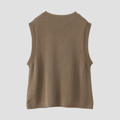 FADED COTTON LINEN KNIT