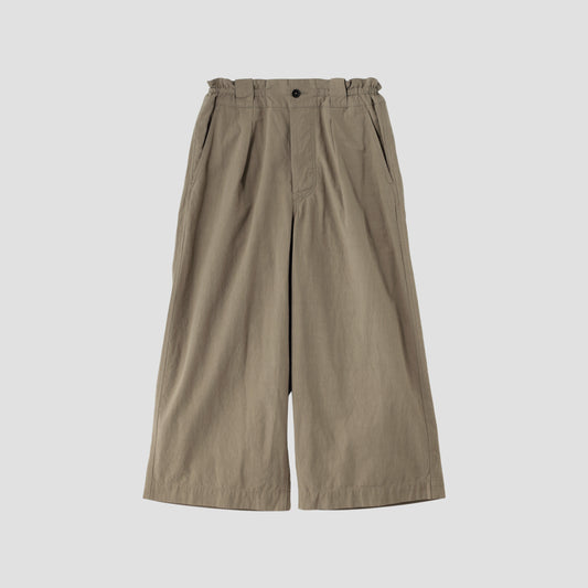COTTON LINEN PLAIN WEAVE TROUSERS