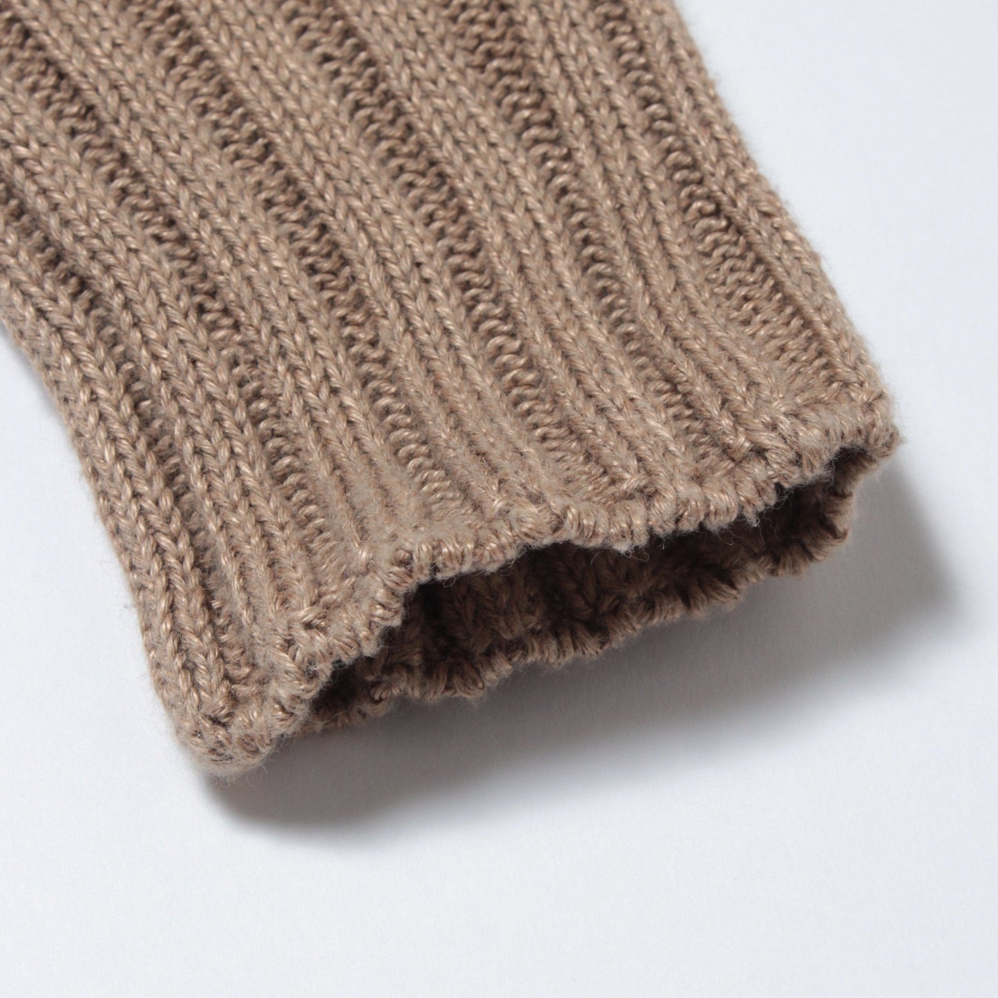 LINEN COTTON WIDE ROLL NECK KNIT